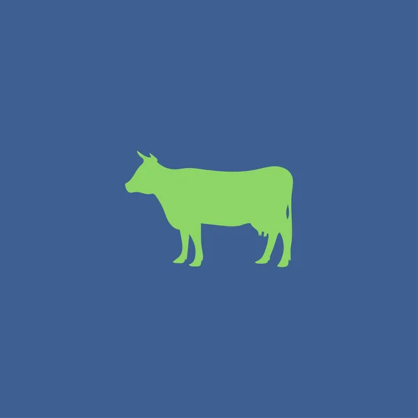 Vaca icono vector — Archivo Imágenes Vectoriales