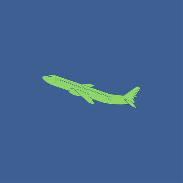 Icono de avión. Estilo de diseño plano . — Vector de stock