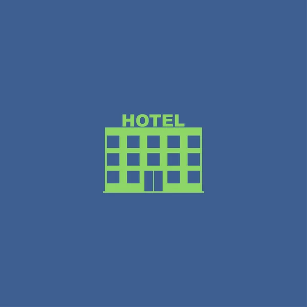 Ícone do hotel. Ilustração do conceito de vetor para design —  Vetores de Stock