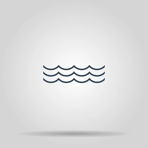 波のアイコン ベクトル — ストックベクタ