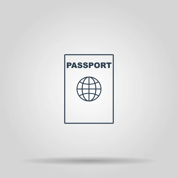 护照的图标。矢量概念插画设计 — 图库矢量图片
