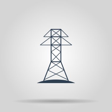 Electric Tower line icon clipart