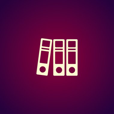 Klasör simgesi. Düz tasarım stili eps 10.