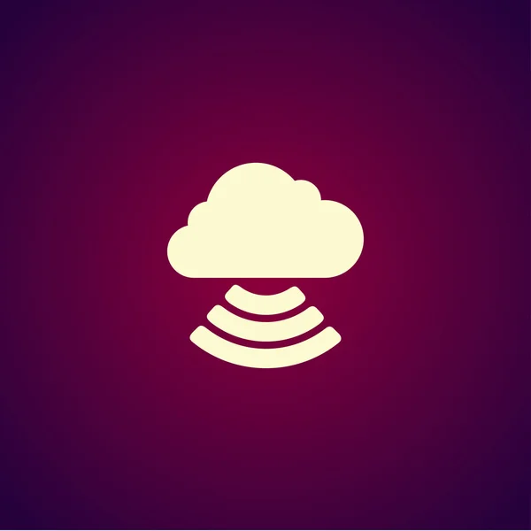 Icône nuage, illustration vectorielle. — Image vectorielle