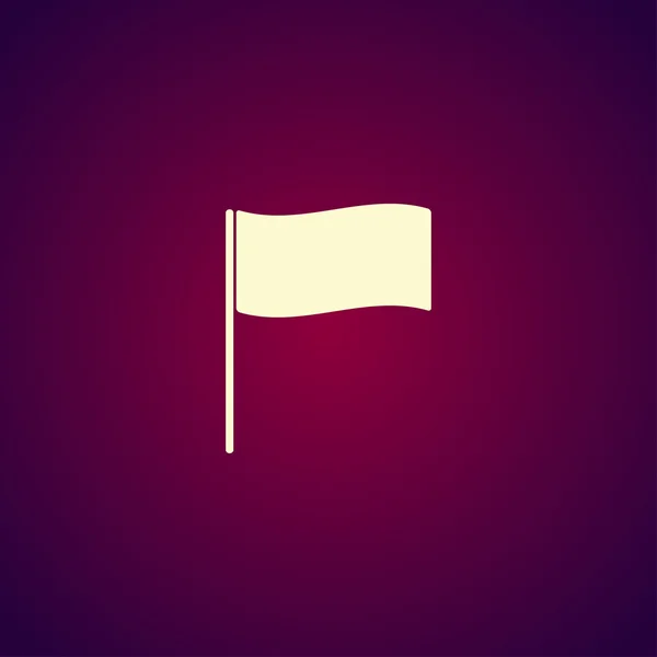 Flaggensymbol. Ortsmarkierungssymbol. Flacher Designstil. — Stockvektor