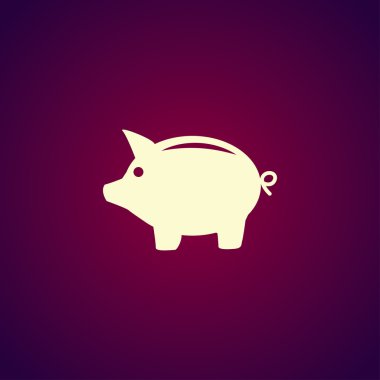 vektör kumbara simgesi