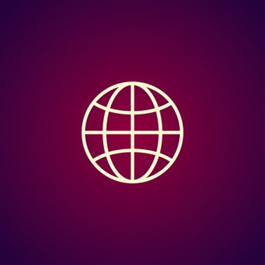 Dünya küre simgesi, sembol simge