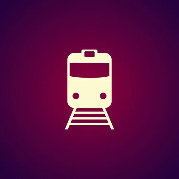 Train icon. Flat design style. — Stock Vector