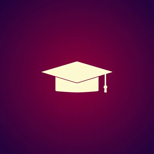 Graduation cap icon — Stock Vector