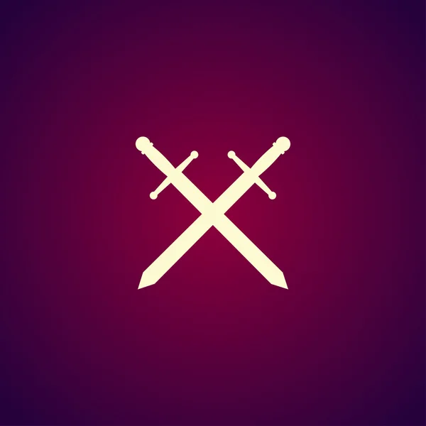 Schwert Symbol Vektor schön — Stockvektor