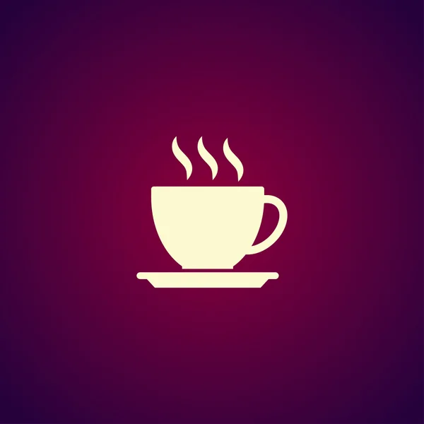 Koffie beker pictogram, vectorillustratie — Stockvector