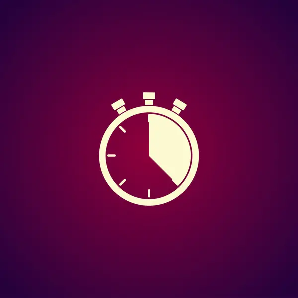 Stopwatch icon, vector illustration. Flat design style, — Stock Vector