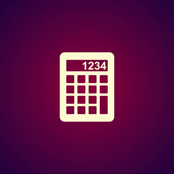Icona della calcolatrice. stile design piatto. — Vettoriale Stock
