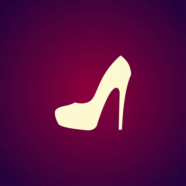 Femme chaussures icône vectorielle — Image vectorielle