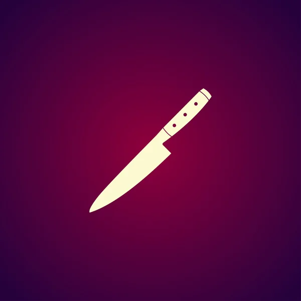Bıçak simgesi. Düz — Stok Vektör