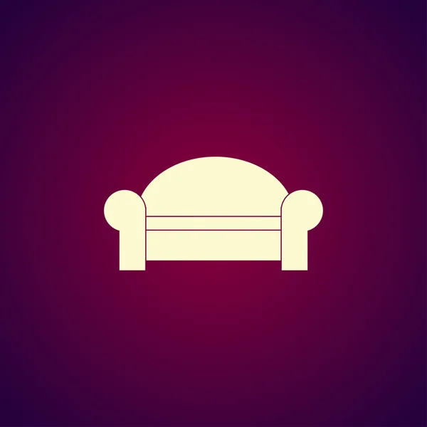Sofa-Ikonen. modernes Design flache Stil-Ikone. — Stockvektor