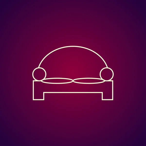 Sofa Icons. Modern design flat style icon. — Stock Vector