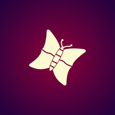 Kelebek vektör simgesi