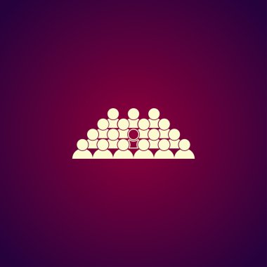 insan simgesi. Modern tasarım düz stil