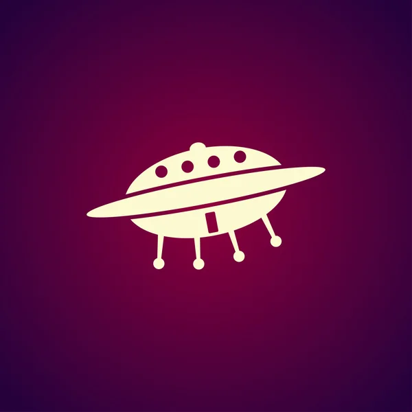 UFO icon. Flat — Stock Vector