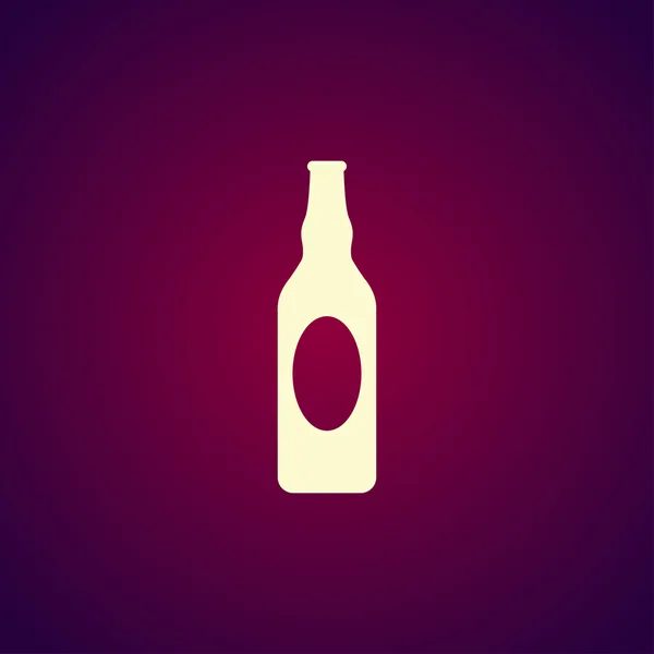 ビール瓶ベクトルアイコン. — ストックベクタ