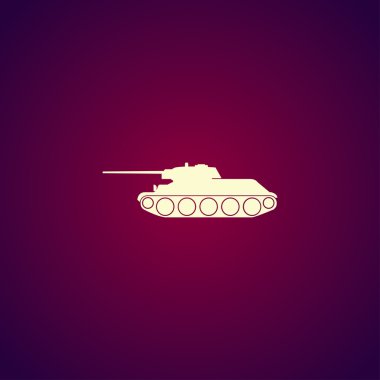 Tank simgesi. Vektör konsept illüstrasyon tasarımı için