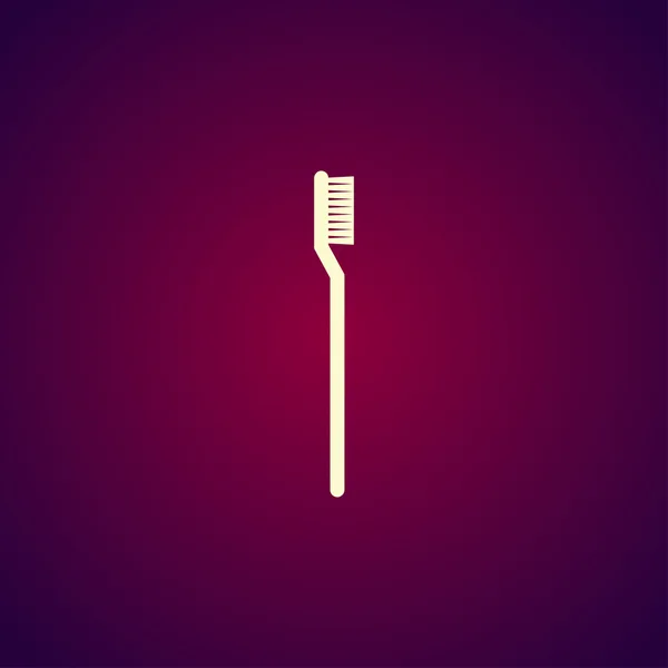 Icono del cepillo de dientes. Estilo plano de diseño moderno — Archivo Imágenes Vectoriales