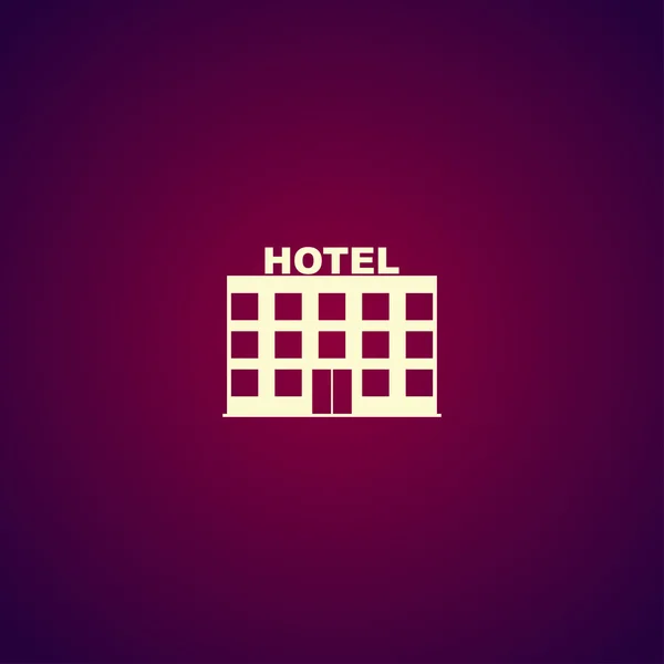 Hotel ikona. Wektor ilustracja koncepcja projektowania — Wektor stockowy