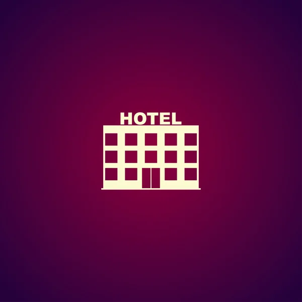 Ícone do hotel. Ilustração do conceito de vetor para design — Vetor de Stock