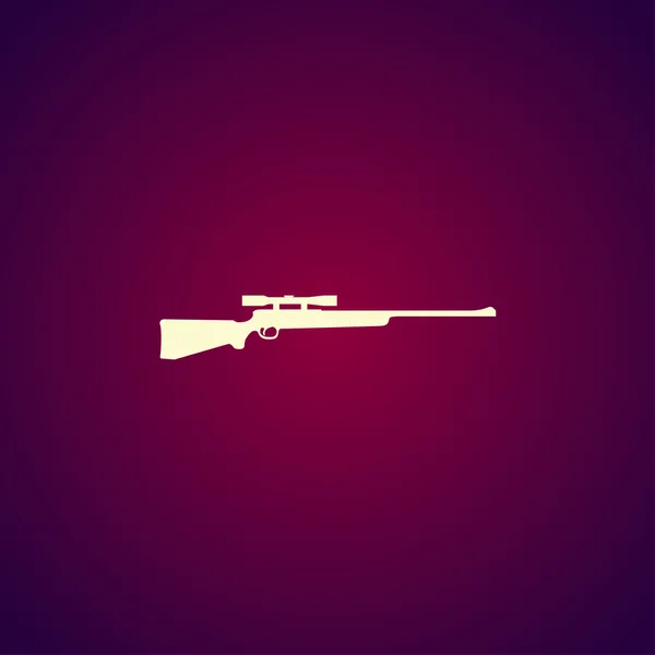 狙撃ライフルのアイコン。デザインのベクトルの概念図. — ストックベクタ