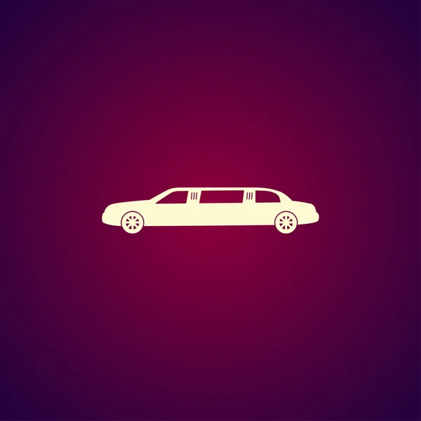 Limousine icon. Vector concept illustration for design. — Stock Vector