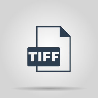 TIFF simgesi. Vektör konsept illüstrasyon tasarımı için