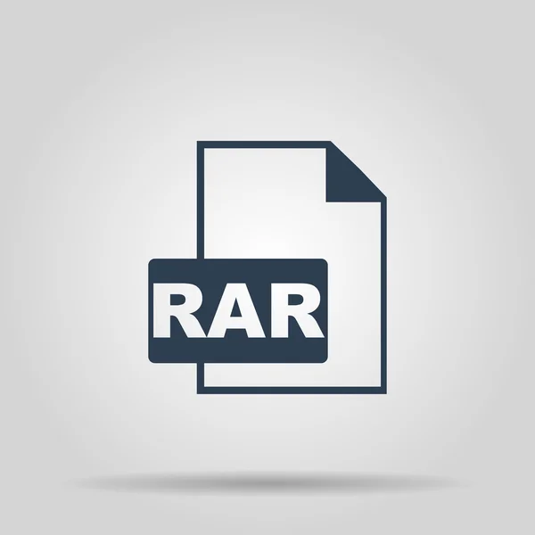 RAR pictogram. Vectorillustratie concept voor ontwerp — Stockvector