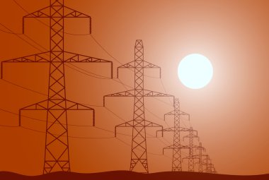 Elektrik yazısı. Vektör konsept illüstrasyon tasarımı için