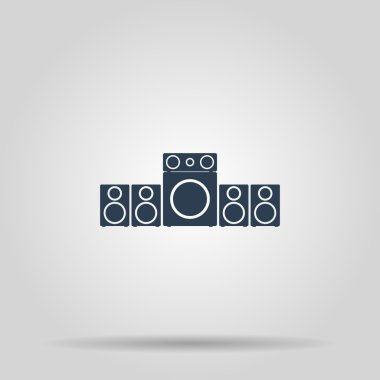 Hoparlör simgesi. Vektör konsept illüstrasyon tasarımı için