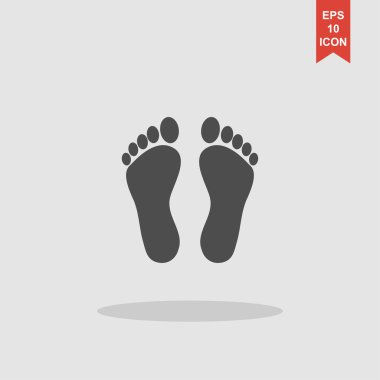 ayak izi - vektör simgesi