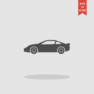 Araba simgesi. düz tasarım stili