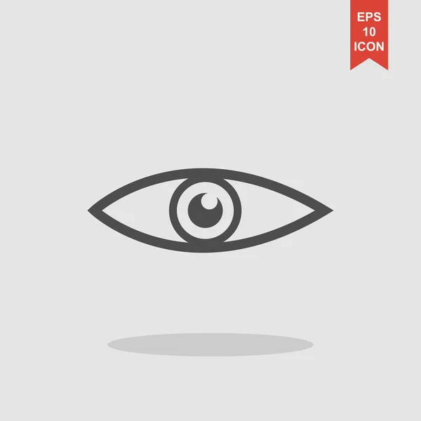 Eye icon. Flat design style. — Stock Vector