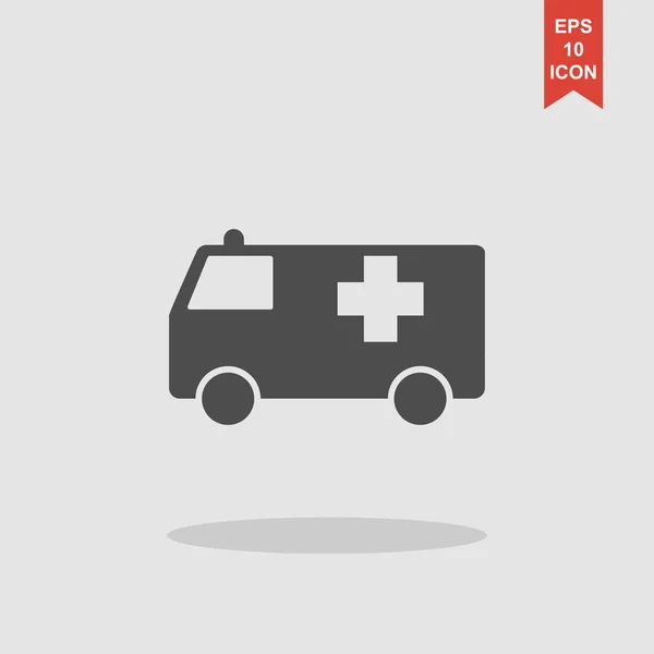 Ambulance icon. Flat — Stock Vector