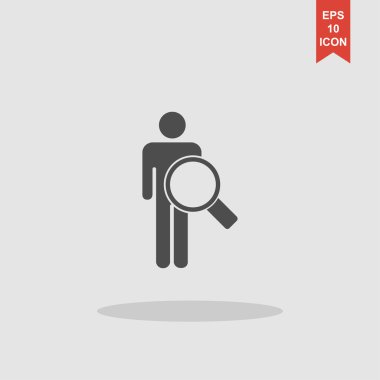 Büyüteç - kullanıcı simgesi