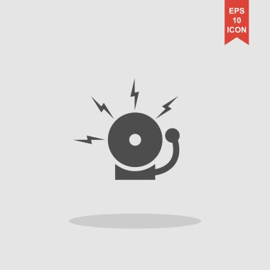 Alarm zili. Modern tasarım düz stil