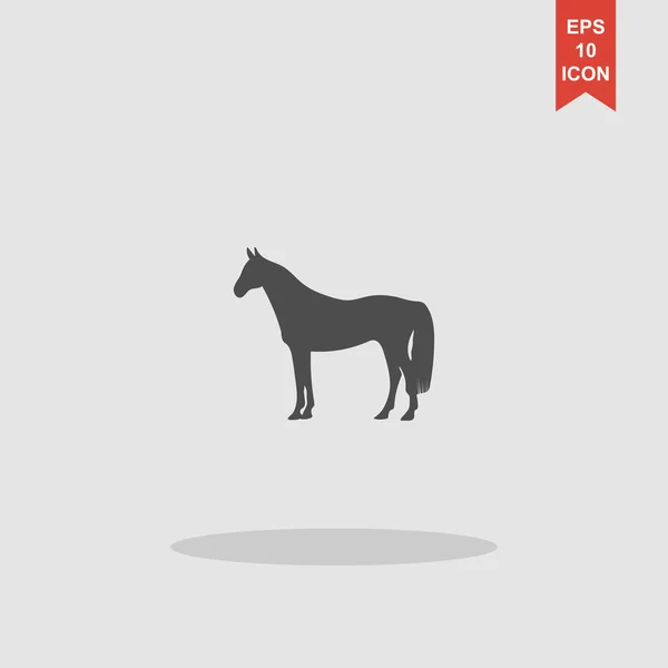 Icono de Caballo. Estilo plano de diseño moderno — Vector de stock