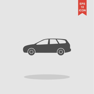 Araba araba simgesi. Konsept illüstrasyon tasarımı için