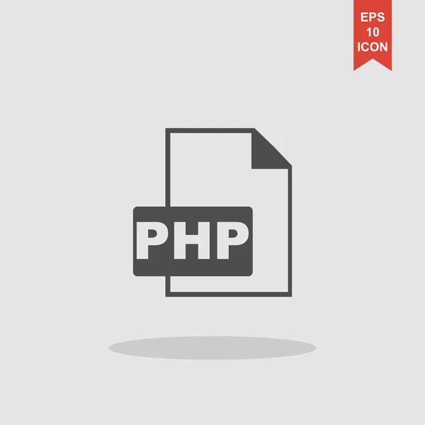 Extensión de archivo PHP. Ilustración conceptual para el diseño — Vector de stock