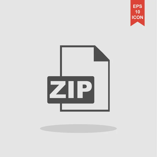 Значок ZIP. Векторная концепция — стоковый вектор