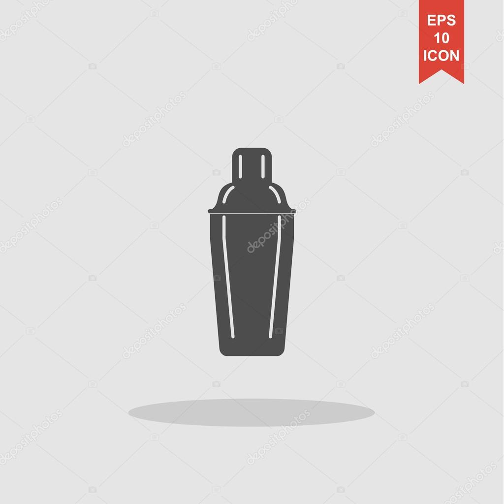 Cocktail shaker icon. Concept illustration for design.