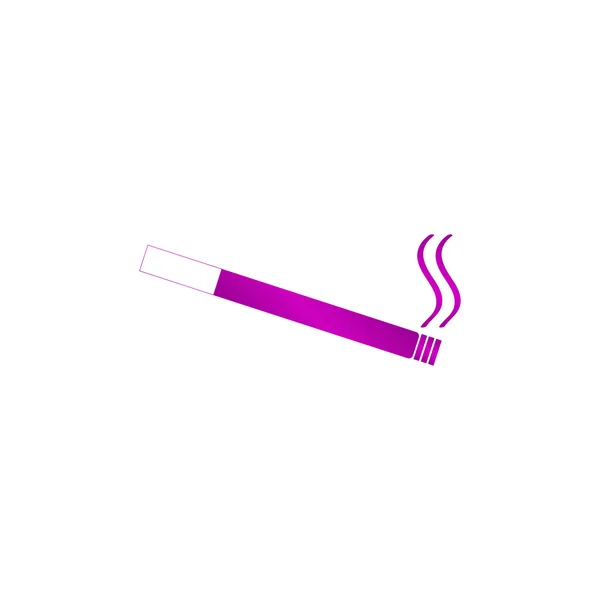 Zigarettensymbol. flacher Designstil. — Stockvektor
