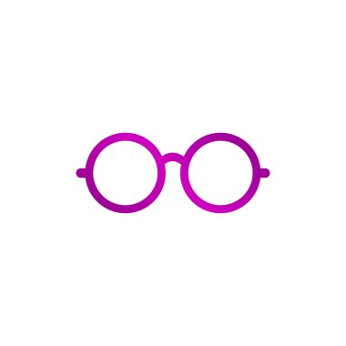 Gözlük simgesi. Düz tasarım stili.