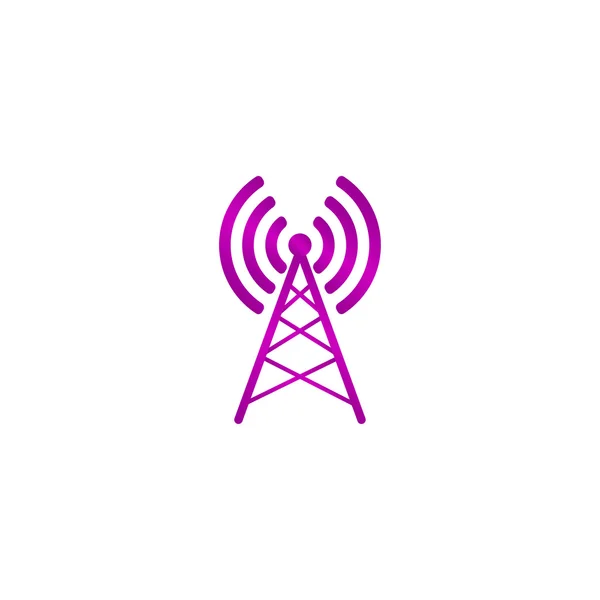 Icono de antena. Estilo de diseño plano . — Vector de stock