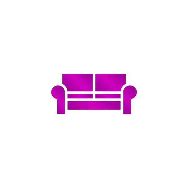 Sofa Icons. Modern design flat style icon. — Stock Vector